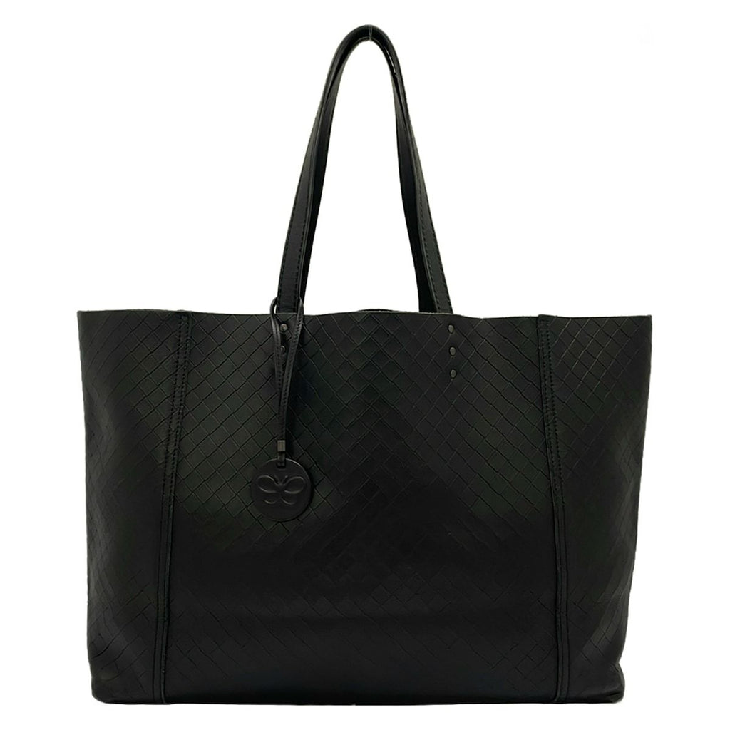 Bottega Veneta Tote Intrecci Omirage Black Leather