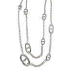 Hermes Necklace Chaine D'ancre Farandole 80 Silver Long Polished — view 3