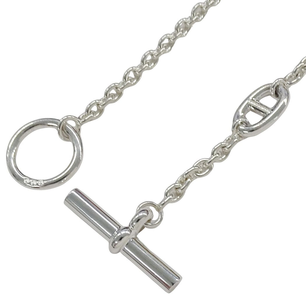 Hermes Necklace Chaine D'ancre Farandole 80 Silver Long Polished — view 5