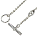 Hermes Necklace Chaine D'ancre Farandole 80 Silver Long Polished — view 5