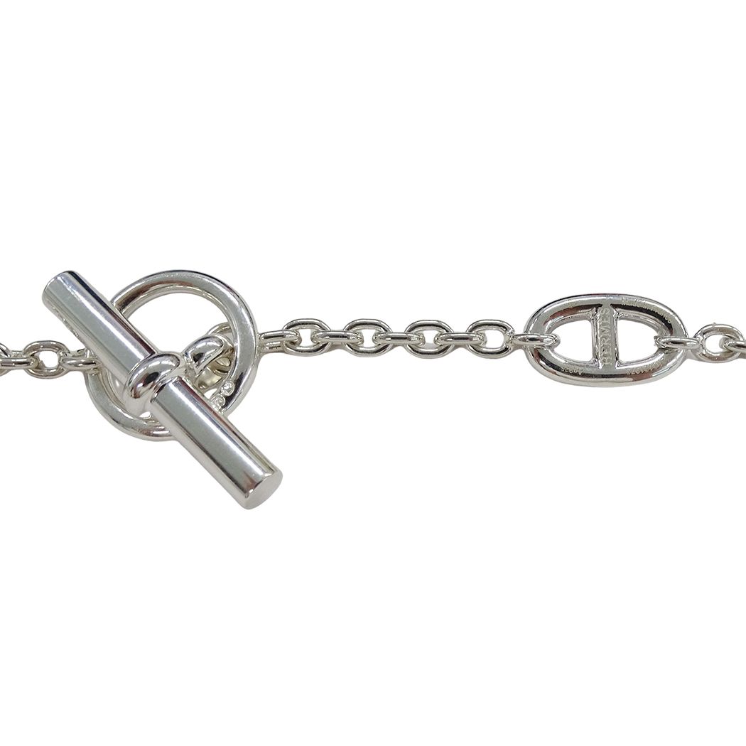 Hermes Necklace Chaine D'ancre Farandole 80 Silver Long Polished — view 6