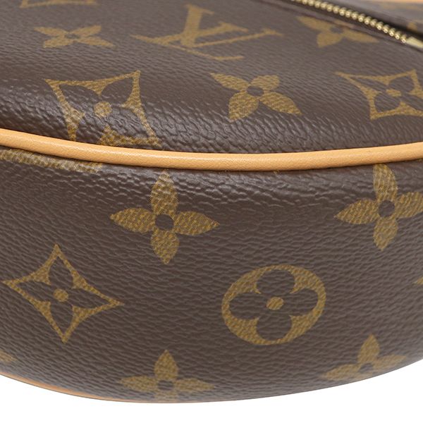Louis Vuitton 2-Way Bag Loop Monogram Canvas Gold Brown Handbag Shoulder Half — view 4