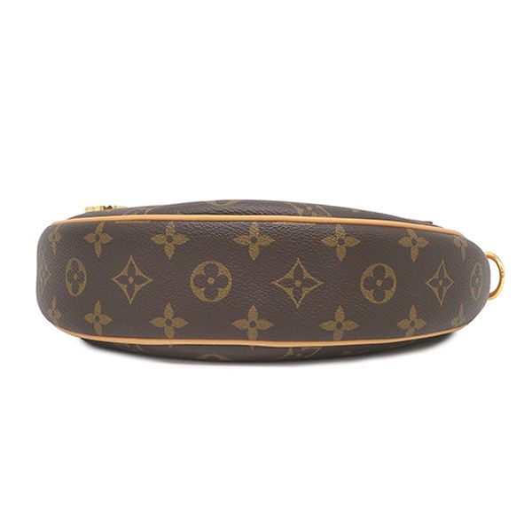 Louis Vuitton 2-Way Bag Loop Monogram Canvas Gold Brown Handbag Shoulder Half — view 3