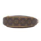 Louis Vuitton 2-Way Bag Loop Monogram Canvas Gold Brown Handbag Shoulder Half — view 3