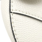 Dior Shoulder Bag Small Grain Calf Leather White Gold — view 5