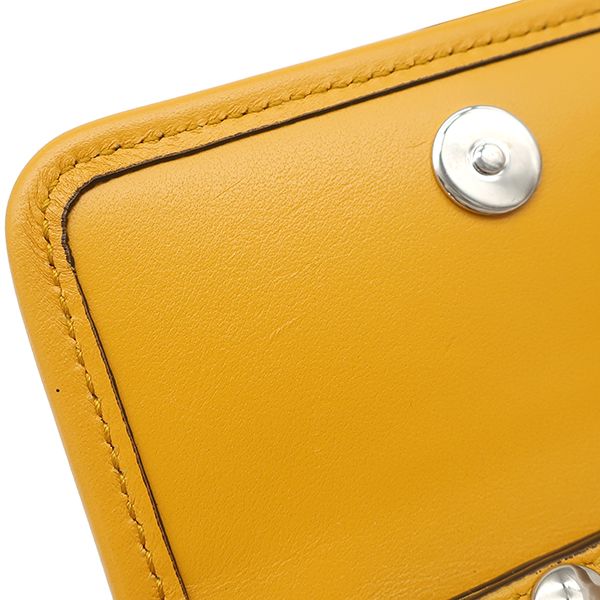 Gucci Shoulder Bag GG Embossed Mini Bag Leather Yellow Silver — view 8