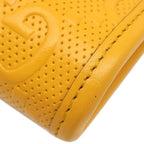 Gucci Shoulder Bag GG Embossed Mini Bag Leather Yellow Silver — view 5
