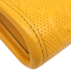 Gucci Shoulder Bag GG Embossed Mini Bag Leather Yellow Silver — view 4