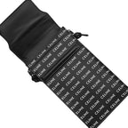 Celine Shoulder Bag Phone Pouch Leather Black White Logo All Over Pattern Mobile — view 7