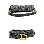Dior Saddle Bag 2-Way Oblique Navy Beige — view 5