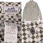 Hermes Shirt Long Pickpocket Long Sleeve Series Button Linen — view 5