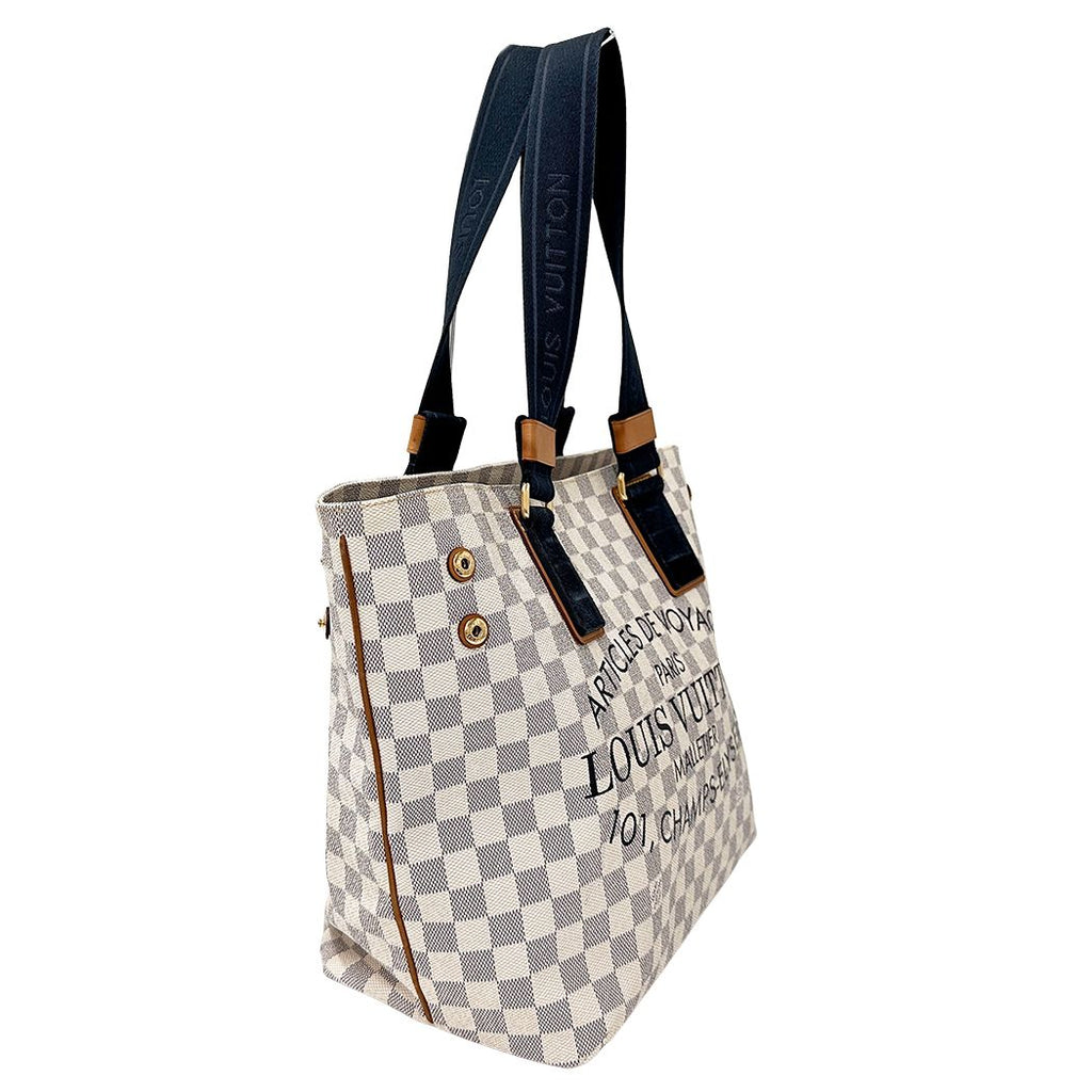 Louis Vuitton Damier Azur Tote Plan Soleil Cava PM SS Collection — view 4