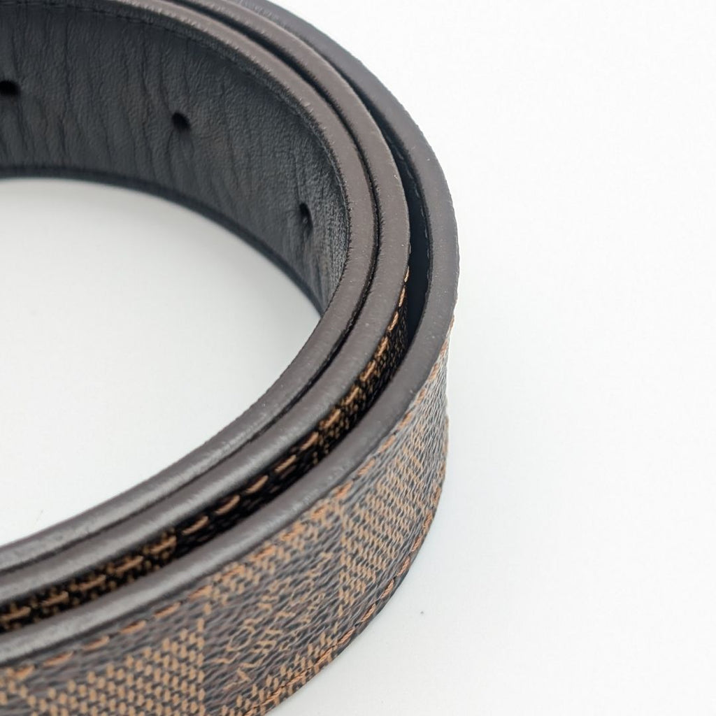 Louis Vuitton Ceinture Carre Damier Belt Logo Silver — view 2