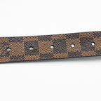 Louis Vuitton Ceinture Carre Damier Belt Logo Silver — view 6