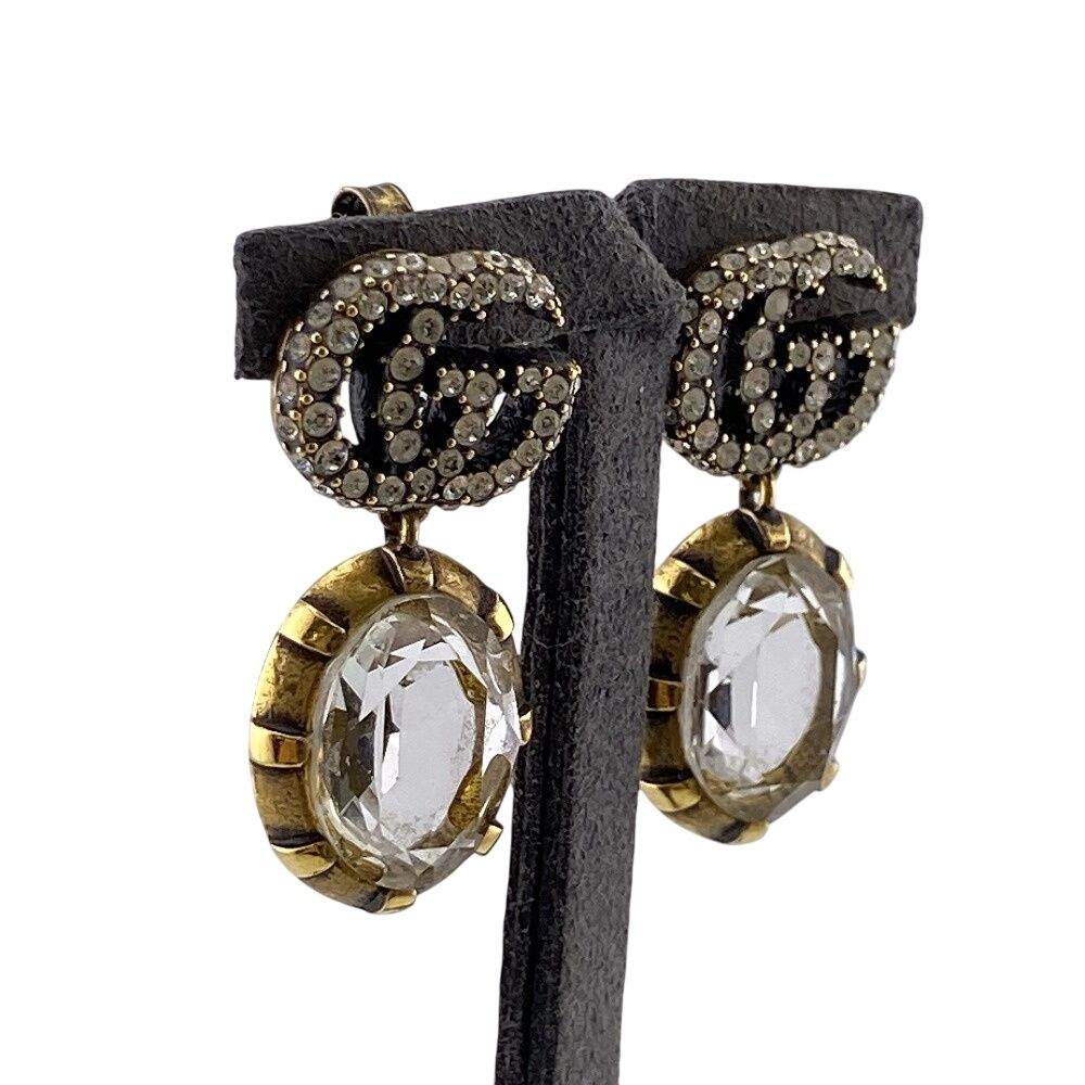 Gucci Double Iconic Classic GG Marmont Earrings for — view 2
