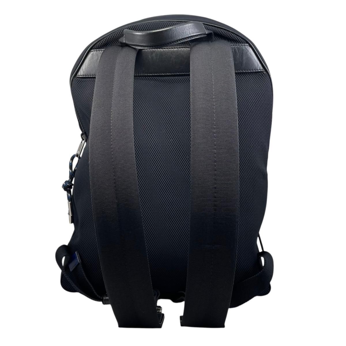 Dior Backpack Newave Embroidery Logo Black Blue New Wave — view 2
