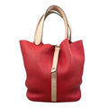 Hermes Handbag Picotin Lock Touch MM Taurillon Clemence Swift Rouge Tomato Rose