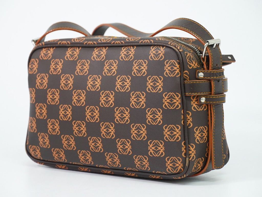 Loewe Anagram Shoulder Bag Brown Orange Second — view 2