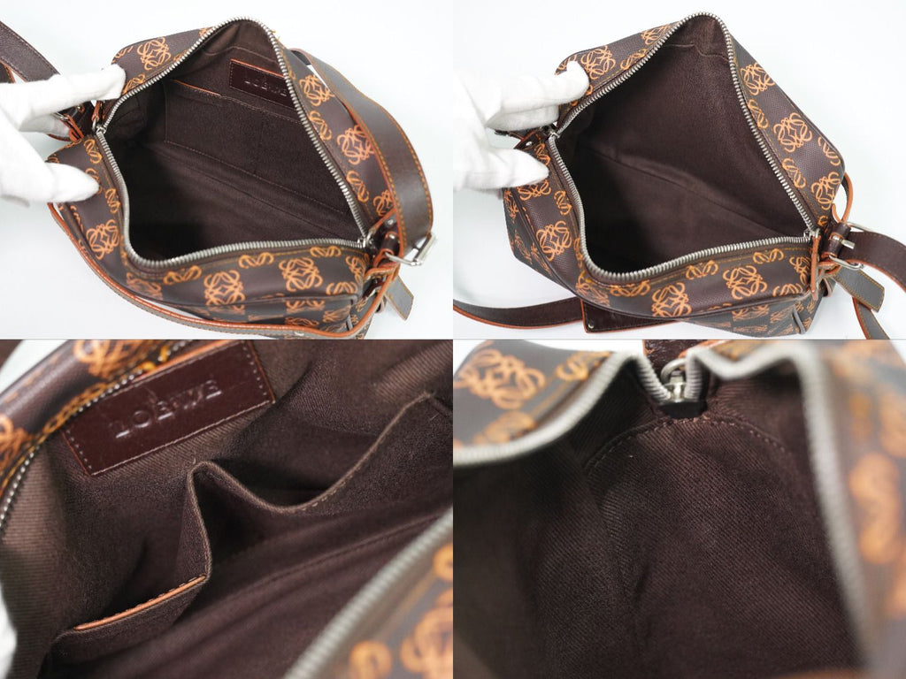 Loewe Anagram Shoulder Bag Brown Orange Second — view 8