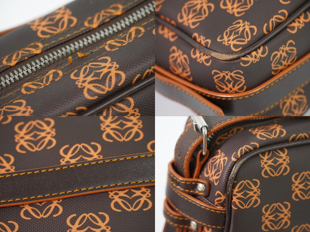 Loewe Anagram Shoulder Bag Brown Orange Second — view 7