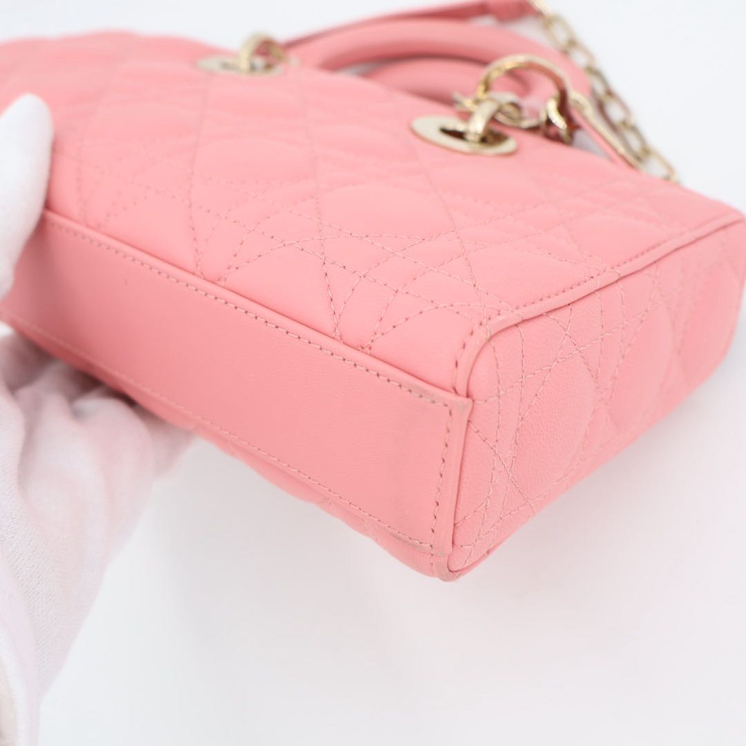 Dior Micro Heart Quilted 2-Way Shoulder Bag — view 8