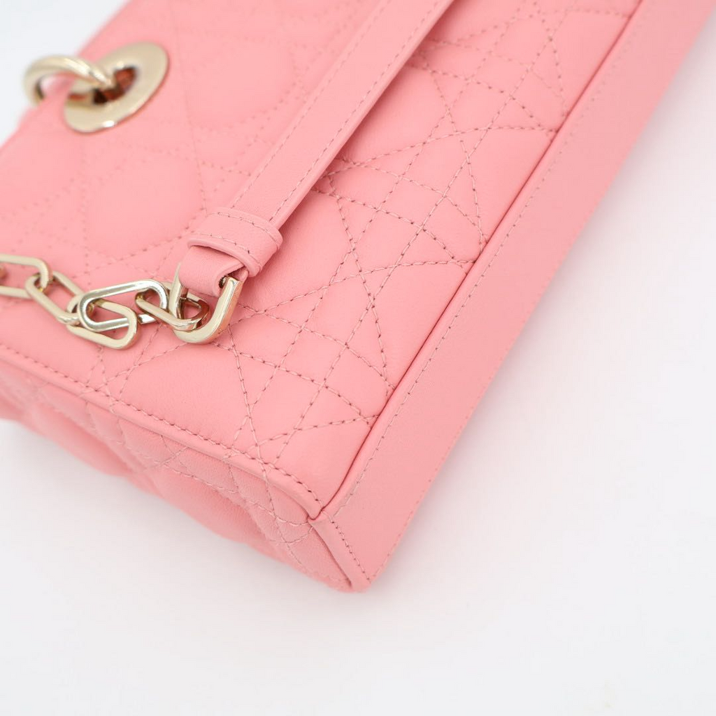 Dior Micro Heart Quilted 2-Way Shoulder Bag — view 5