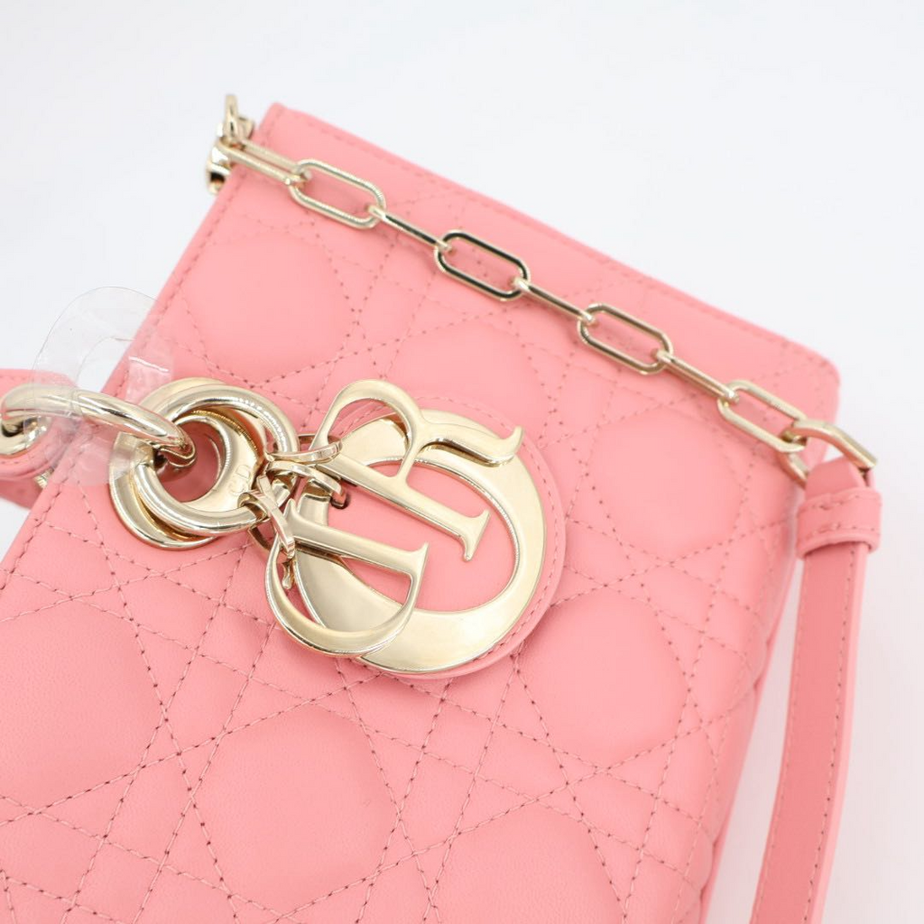 Dior Micro Heart Quilted 2-Way Shoulder Bag — view 4