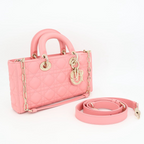 Dior Micro Heart Quilted 2-Way Shoulder Bag