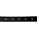 Gucci Belt Double Slim Leather Logo Black — view 7