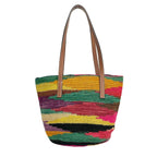 Loewe Tote Basket Pink Purple Multi Leather — view 3