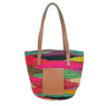 Loewe Tote Basket Pink Purple Multi Leather