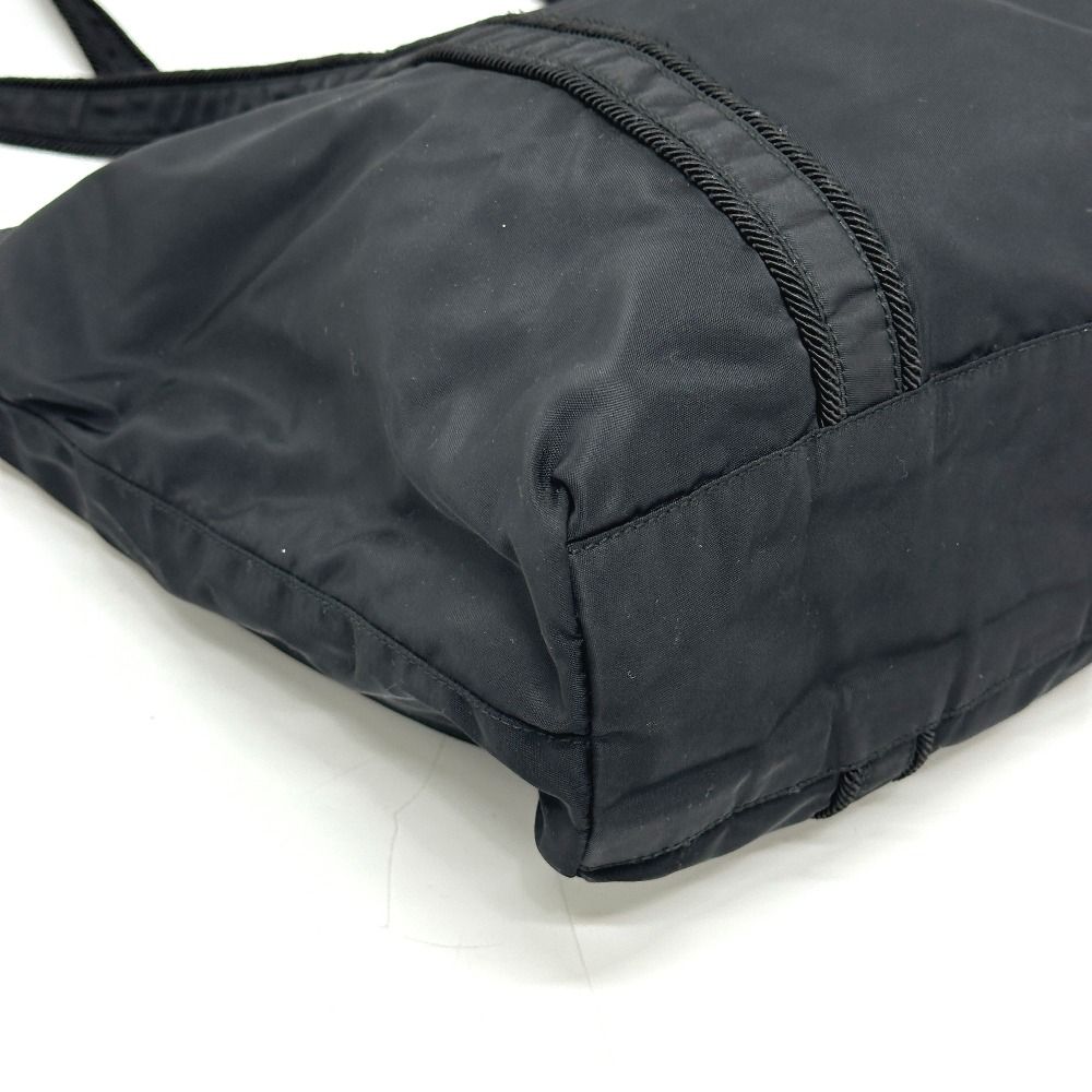 Prada Tote Embroidery Logo Nylon Black — view 4