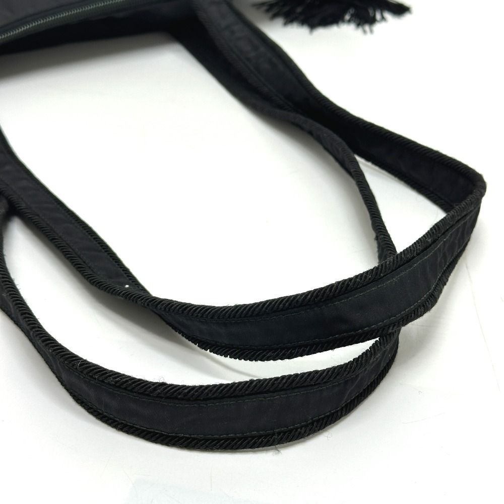 Prada Tote Embroidery Logo Nylon Black — view 6