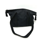 Prada Tote Embroidery Logo Nylon Black