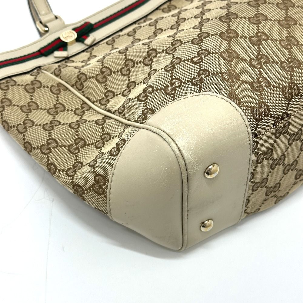 Gucci Tote GG Canvas Sherry Line Beige — view 5