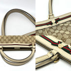 Gucci Tote GG Canvas Sherry Line Beige — view 6
