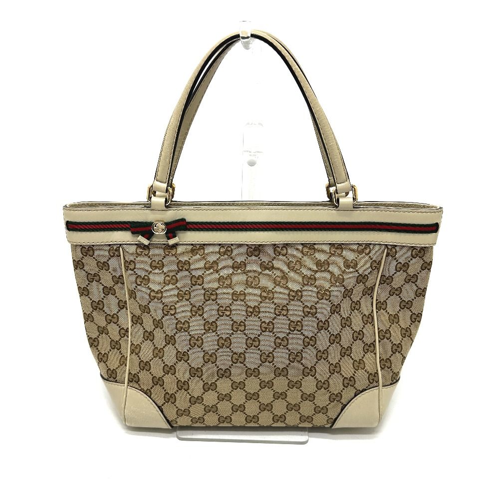 Gucci Tote GG Canvas Sherry Line Beige