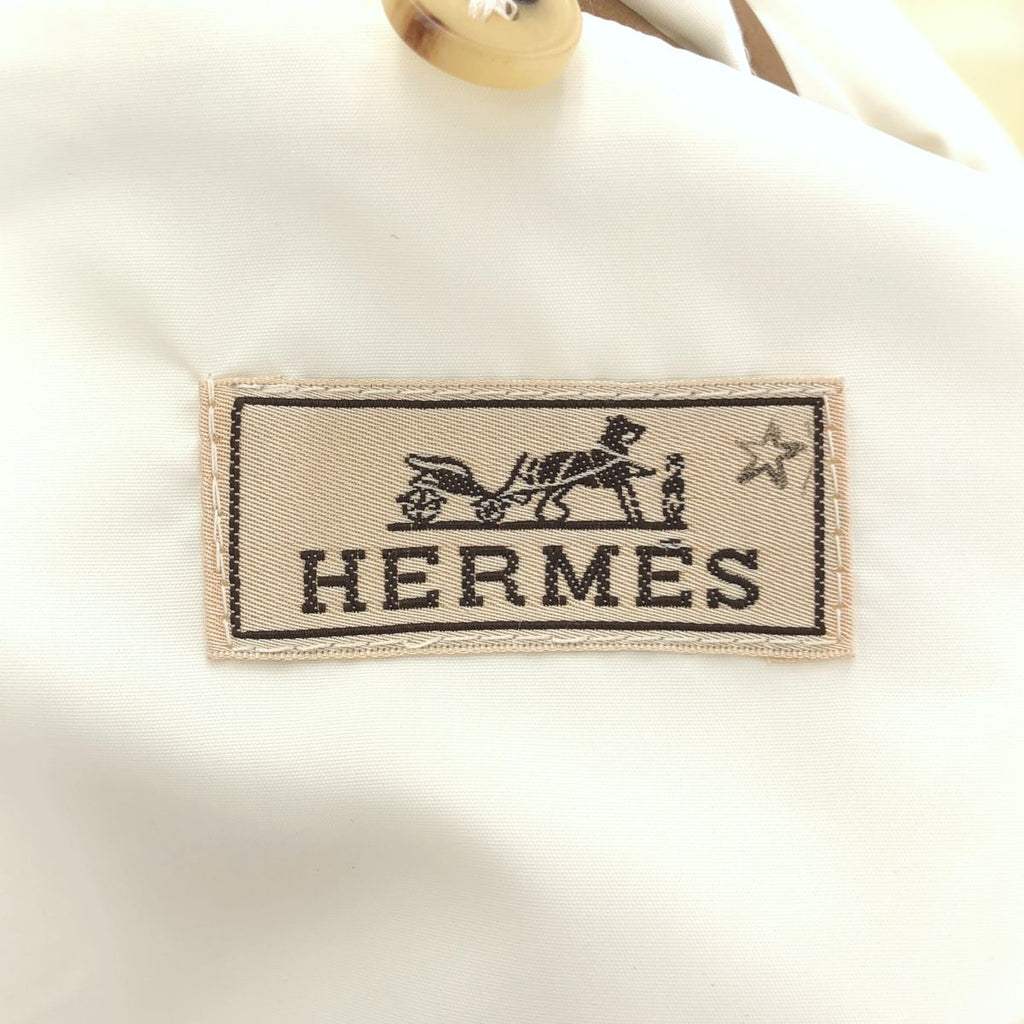Hermes White Nylon Multi Pocket Jacket 48 — view 5