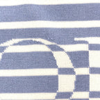 Dior 183 Light Blue White Logo Short Sleeve Knit XS Sweater — view 7