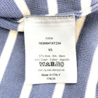 Dior 183 Light Blue White Logo Short Sleeve Knit XS Sweater — view 4