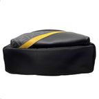 Fendi Backpack Zucca Pattern Leather Nylon FF Logo Black Gray Yellow — view 5