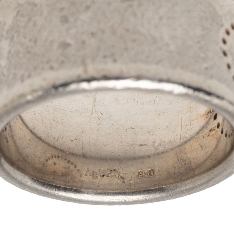 Hermes Eclipse Ribbon Ring 58 Silver — view 6