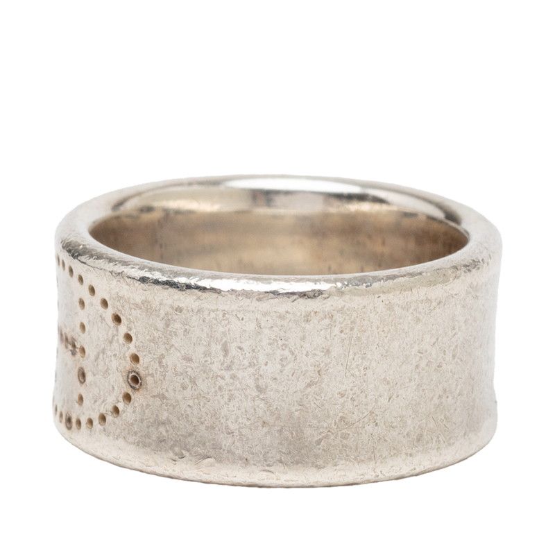 Hermes Eclipse Ribbon Ring 58 Silver — view 3