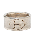 Hermes Eclipse Ribbon Ring 58 Silver