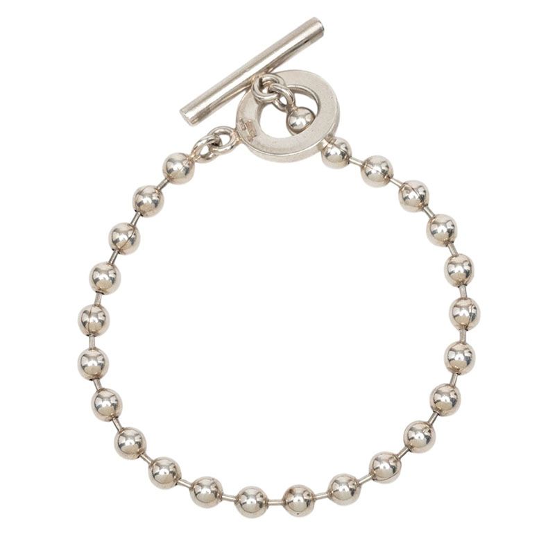Gucci Ball Chain Bracelet T Bar Silver