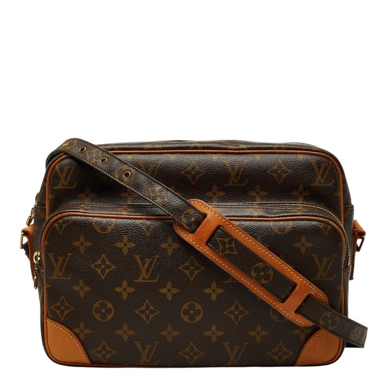 Louis Vuitton Monogram Nile Crossbody Shoulder Bag Brown Leather