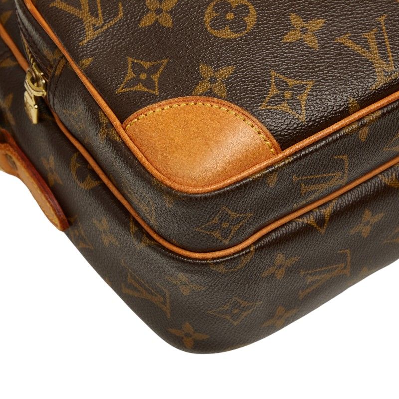 Louis Vuitton Monogram Nile Crossbody Shoulder Bag Brown Leather — view 5