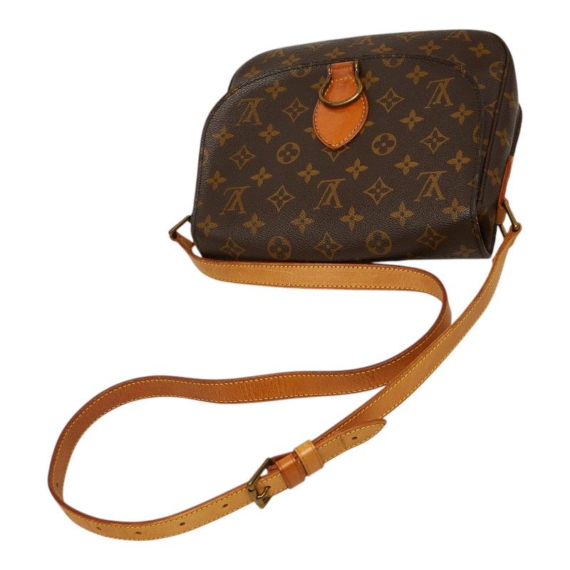 Louis Vuitton Monogram Saint Cloud GM Crossbody Shoulder Bag Brown Leather — view 8