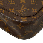 Louis Vuitton Monogram Saint Cloud GM Crossbody Shoulder Bag Brown Leather — view 6