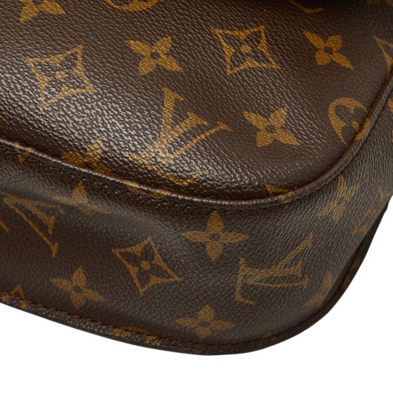 Louis Vuitton Monogram Saint Cloud GM Crossbody Shoulder Bag Brown Leather — view 4